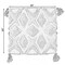 Deerlux 16" Throw Pillow Cover with Tufted Blue & White Geometric Pattern and Corner Tassels with Filler QI004306.GC.K - alternate 5